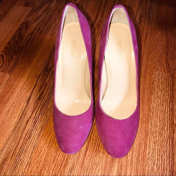 Expressions Pink suede pumps - Picture 6 of 9